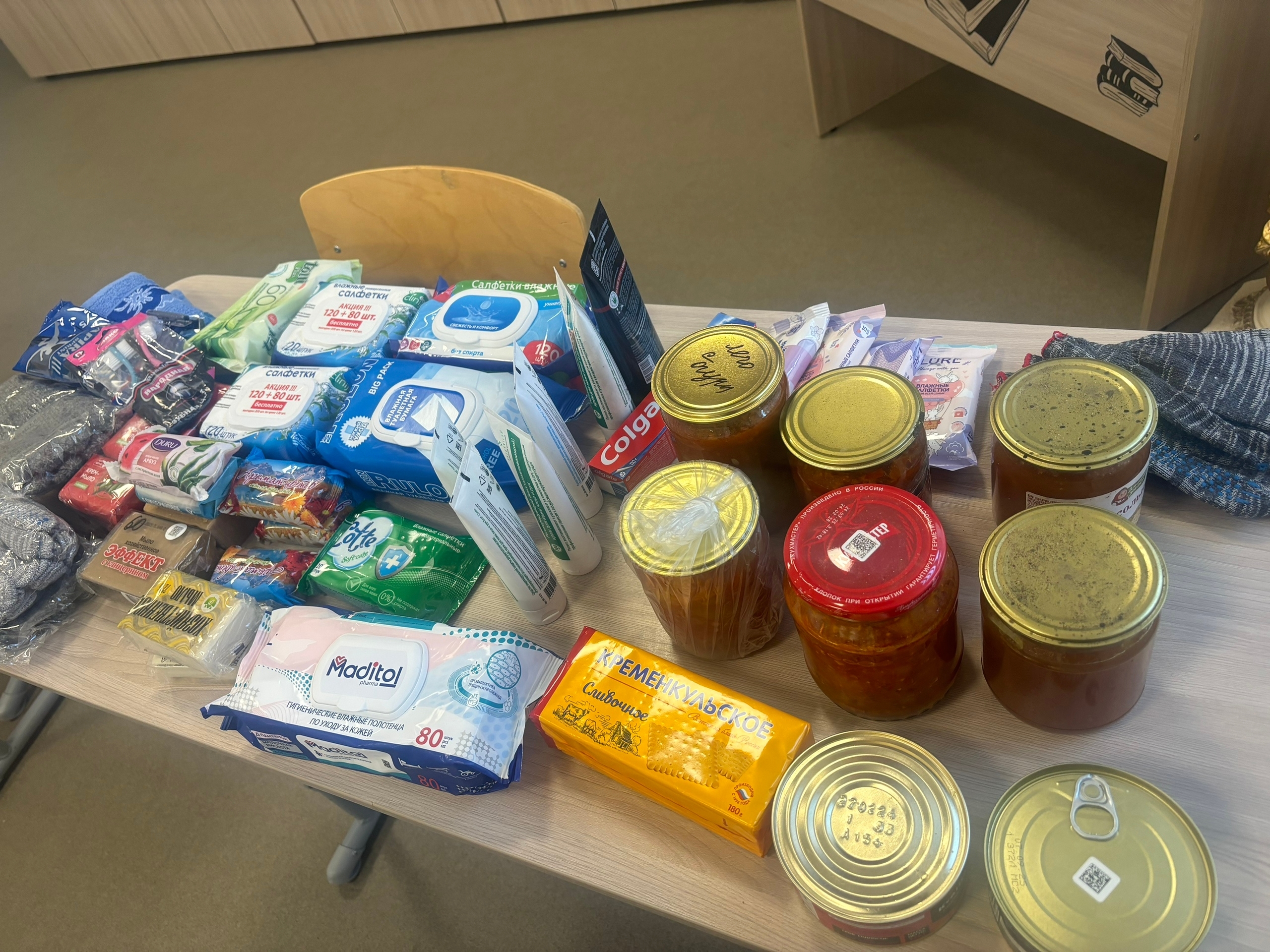 Акъярские школьники и родители поддерживают бойцов